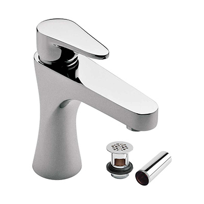LLAVE PARA LAVABO MONOMANDO CROMO A LAVABO DISEÑO CONTEMPORÁNEO
