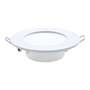 LÁMPARA DE TECHO EMPOTRABLE LED DIMEABLE CCT PARA TECHO REDONDA 4" 9 W BLANCO MATE