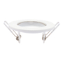 PORTALÁMPARAS EMPOTRABLE FIJO REDONDO 3 PUL BLANCO 4 PIEZAS