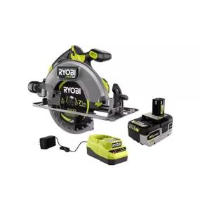 ONE+ 18V KIT DE SIERRA CIRCULAR BRUSHLESS DE 7-1/4 IN CON BATERÍA DE 4.0 AH Y CARGADOR