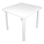 MESA CUADRADA FIJA 79 X 79 X 75 CM BLANCO PLÁSTICO
