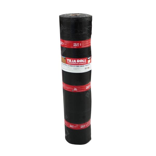 MEMBRANA PREFABRICADA SBS 3.5 MM FV ACABADO TEJA TABACO PARA EXTERIOR ROLLO 10 M2