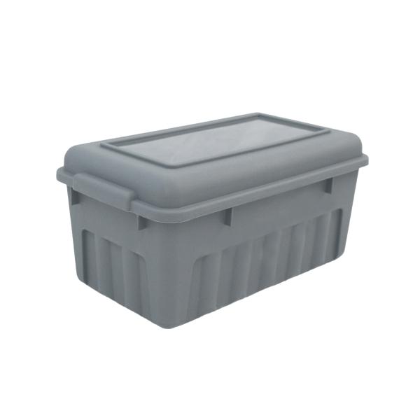 ZAPATERA CON TAPA 5.5 L GRIS