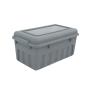 ZAPATERA CON TAPA 5.5 L GRIS