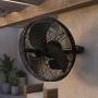 VENTILADOR DE PARED FIJO 18" PARA INTERIOR/EXTERIOR NEGRO