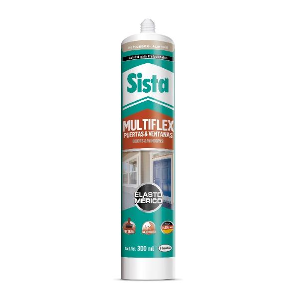 SISTA MULTIFLEX ELASTOMÉRICO PUERTAS Y VENTANAS ALMENDRA 280 ML