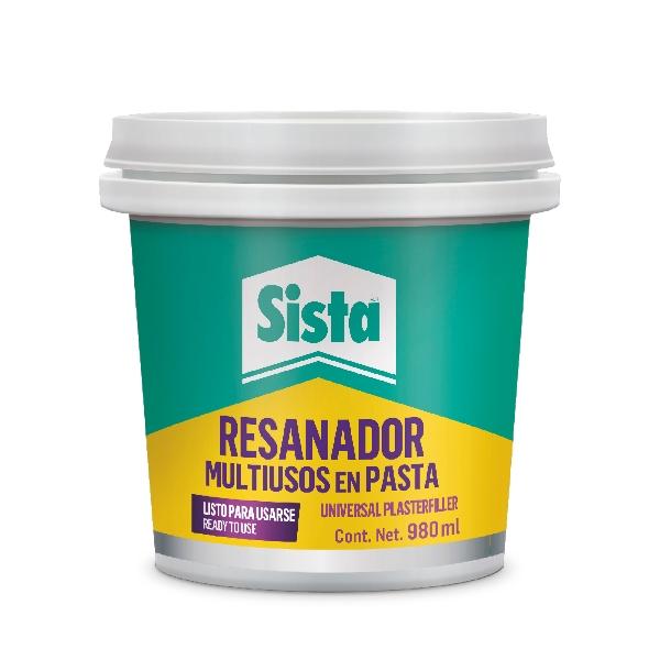 SISTA RESANADOR MULTIUSOS EN PASTA PARA MULTISUPERFICIES CON SECADO RÁPIDO BLANCO 980 ML