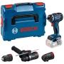 TALADRO ATORNILLADOR BRUSHLESS 18V FLEXICLICK CON 3 ACOPLAMIENTOS DE MANDRIL Y MALETÍN