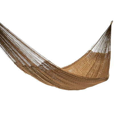 HAMACA MAYA DOBLE NYLON BRONCE