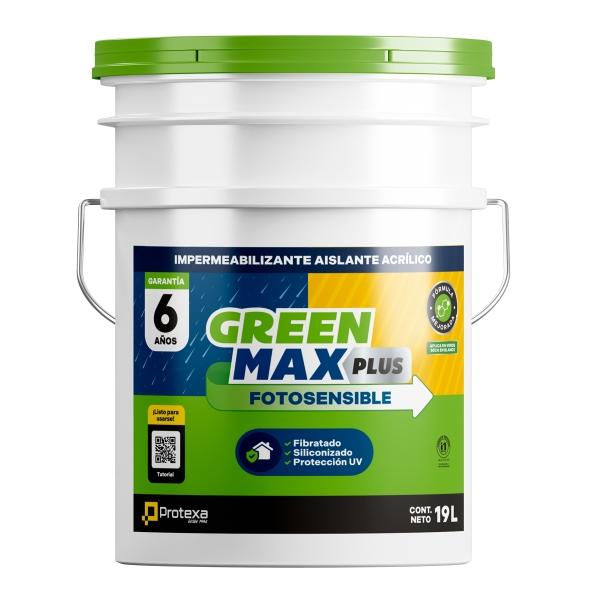 IMPERMEABILIZANTE ACRÍLICO GREEN MAX PLUS 6 AÑOS BLANCO 19 L