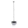 LÁMPARA COLGANTE CLASICO ROMALLO ACERO NEGRO CEPILLADO 5 LUCES INCANDESCENTE