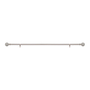 CORTINERO AJUSTABLE DE METAL PLATA 6.5 CM X 2.13 M