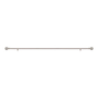 CORTINERO AJUSTABLE DE METAL PLATA 6.5 CM X 3,05 M