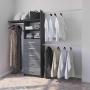 CLÓSET MELAMINA MODULAR 211 X 244 X 211 CM GRIS 5 CAJONES
