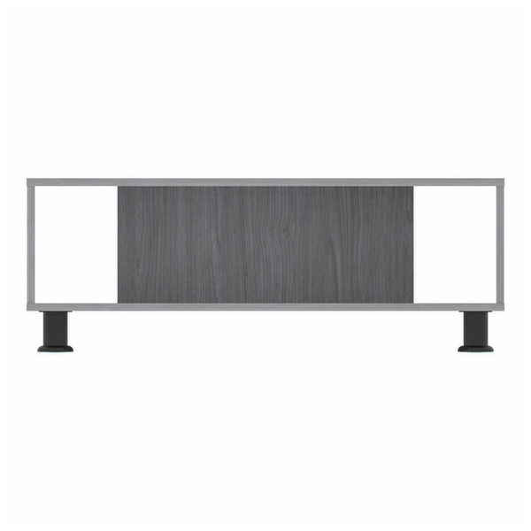 MESA CENTRO DECORATIVA TABLERO LAMINADO Y METAL 60.2 X 96.8 X 35.1 CM GRIS