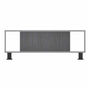 MESA CENTRO DECORATIVA TABLERO LAMINADO Y METAL 60.2 X 96.8 X 35.1 CM GRIS