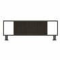 MESA CENTRO DECORATIVA PLAYCON MADERA Y METAL 60.2 X 96.8 X 35.1 CM CAFÉ