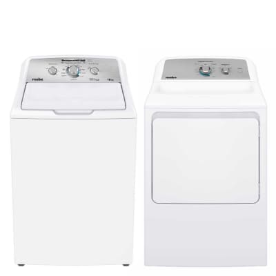 COMBO LAVADORA 18 KG Y SECADORA 20 KG MABE GAS BLANCO