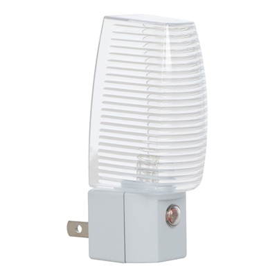 LÁMPARA DE NOCHE INTERIOR LUZ BLANCA LED .6 W 2 PIEZAS