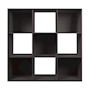 ORGANIZADOR DE 9 CUBOS DE MELAMINA 91.14 X 91.14 X 29.54 CM CAFÉ EXPRESSO