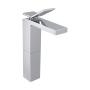LLAVE PARA LAVABO MONOMANDO CROMO A LAVABO CUELLO ALTO PRESIÓN MEDIA