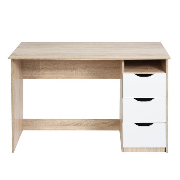 ESCRITORIO DE 3 CAJONES BEIGE NATURAL