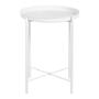 MESA CENTRO DECORATIVA METAL 53.5 X 43.5 X 53.5 CM BLANCO