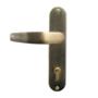 MANIJA DE EMBUTIR PARA ENTRADA JEREZ REVERSIBLE LATON ANTIGUO