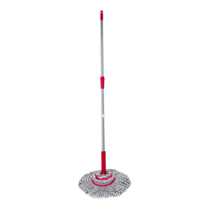 TRAPEADOR CON MOPA GIRATORIA 1.40 M X 9 CM GRIS