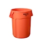 Contenedor BRUTE sin tapa, 121 Litros, Naranja