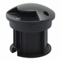 LUZ DE PISO LED EMPOTRABLE IP67 PARA EXTERIOR 10 CM 3 W NEGRO MATE 1 PIEZA