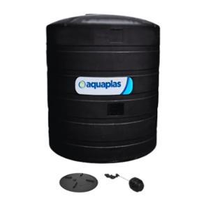 TANQUE VERTICAL 10000L POLIETILENO CON TAPA NEGRO