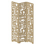 MAMPARA MÓVIL MDF 120 X 244 CM NATURAL FRAME WOOD