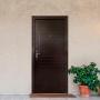 PUERTA EXTERIOR DE SEGURIDAD 11 PASADORES 96 X 213 CM DERECHA CHOCOLATE