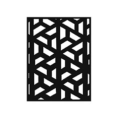 PANEL MULTIFUNCIONAL DE ACERO TWIST STEEL 87X114.5 CM