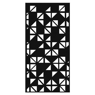 PANEL MULTIFUNCIONAL DE ACERO SHINE STEEL 87X175CM NEGRO