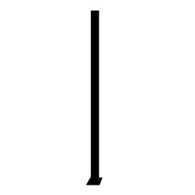 POSTE DE ACERO 140CM NEGRO