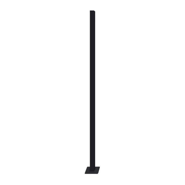 POSTE DE ACERO 200CM NEGRO