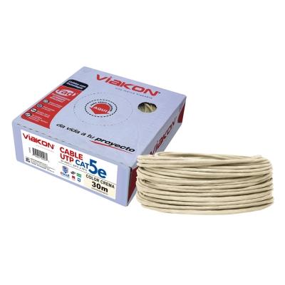 CABLE UTP ESCUT 4P CAT5E BE 30M VIAKON