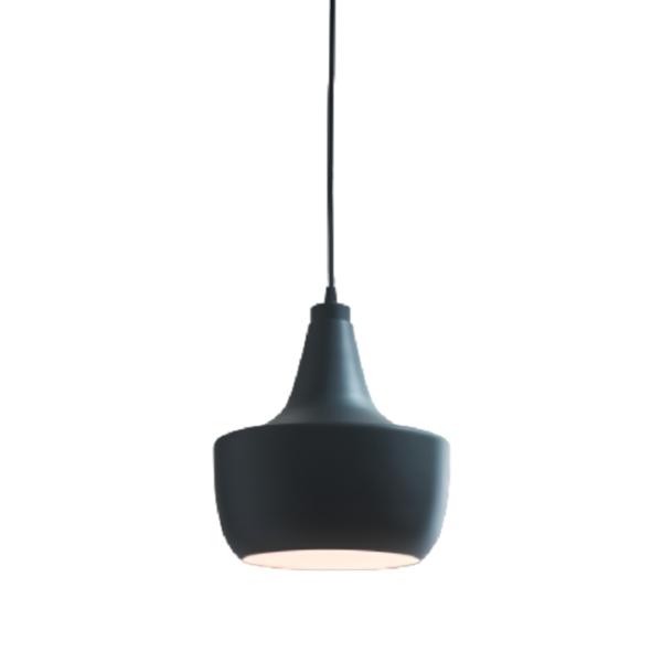 LÁMPARA COLGANTE VINTAGE DE ACERO NEGRO MATE 1 LUZ