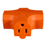 MULTICONTACTO TRIÁNGULO 13 X 11 X 4 CM NARANJA IUSA