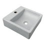 LAVABO PARA BAÑO GRIS CUADRADO 34 X 34 CM PARA MONOMANDO