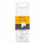 GRAPA BLANCA P/CABLE COAX RG6 C/CLAVO DE 25MM