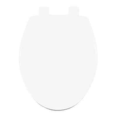 ASIENTO PARA BAÑO ALARGADO PLÁSTICO BLANCO CIERRE LENTO FC