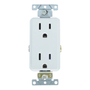 TOMACORRIENTE DÚPLEX BLANCO LEVITON