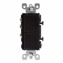 INTERRUPTOR DOBLE NEGRO LEVITON