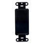 PLACA ADAPTADORA DECORATIVA DE PLÁSTICO NEGRO