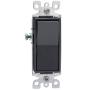 INTERRUPTOR SENCILLO NEGRO LEVITON