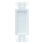 PLACA ADAPTADORA DECORATIVA DE PLÁSTICO BLANCO