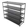 ORGANIZADOR DE ZAPATOS 5 NIVELES PARA 20 PARES GRIS
